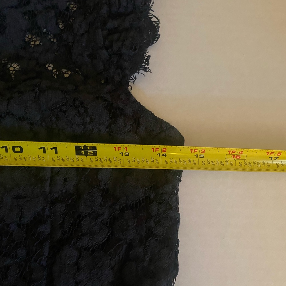 Black Lace High-Neck Sleeveless Dress I think size 4 - Picture 8 of 8